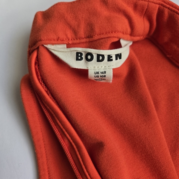 BODEN Vibrant Red Midi Dress.Size 10R - Picture 4 of 12